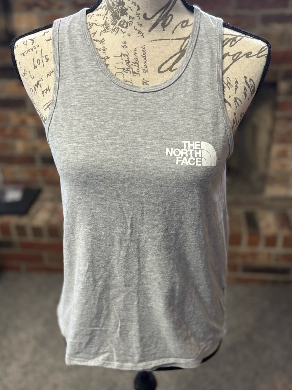 The North Face Women's Light Gray Logo Racerback Tank